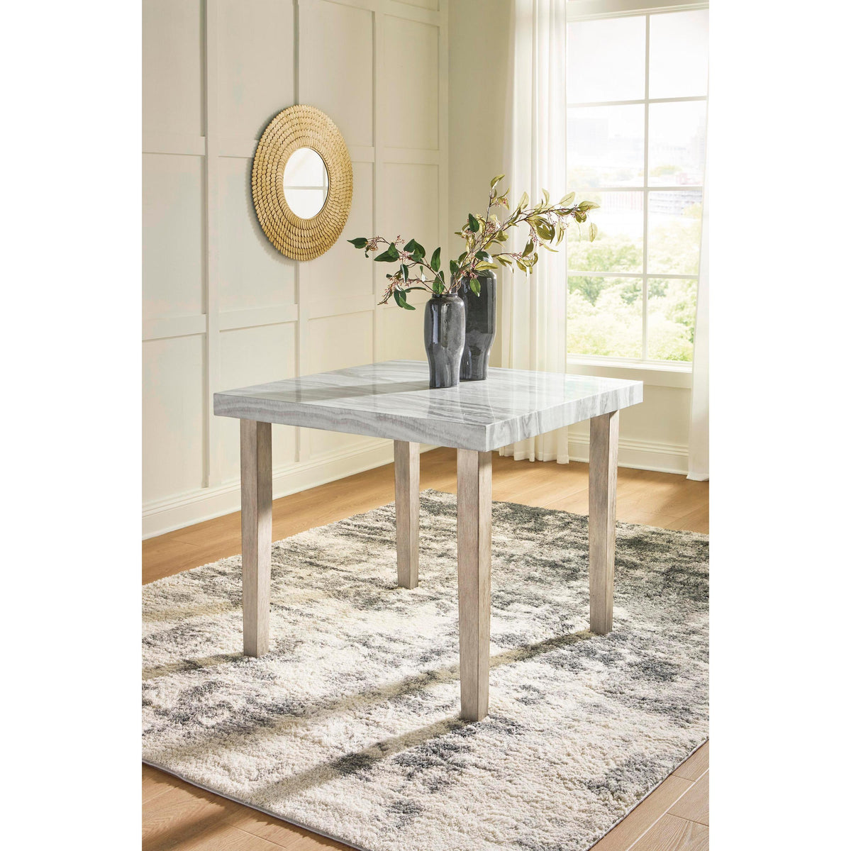 Signature Design by Ashley Square Larawyn Counter Height Dining Table PCD575-13 IMAGE 3