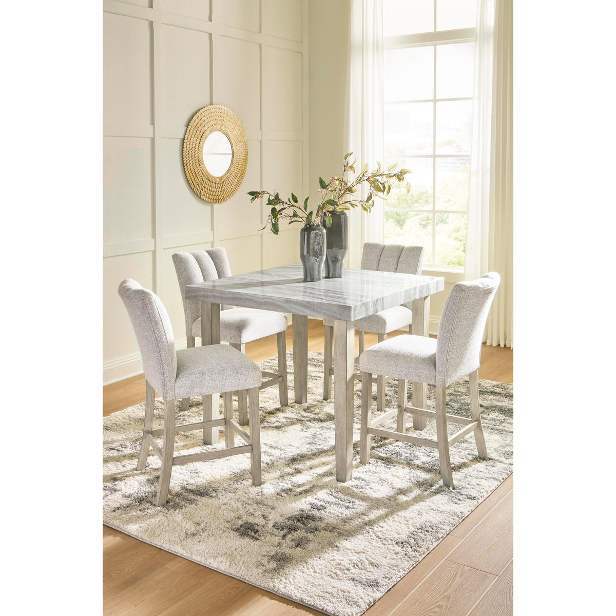 Signature Design by Ashley Square Larawyn Counter Height Dining Table PCD575-13 IMAGE 5