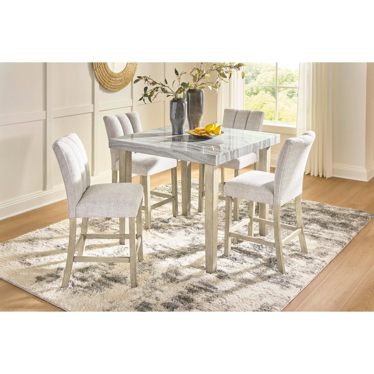 Signature Design by Ashley Square Larawyn Counter Height Dining Table PCD575-13 IMAGE 6