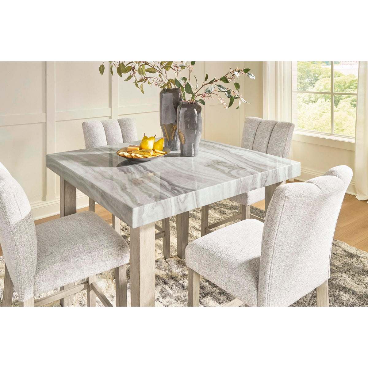Signature Design by Ashley Square Larawyn Counter Height Dining Table PCD575-13 IMAGE 7