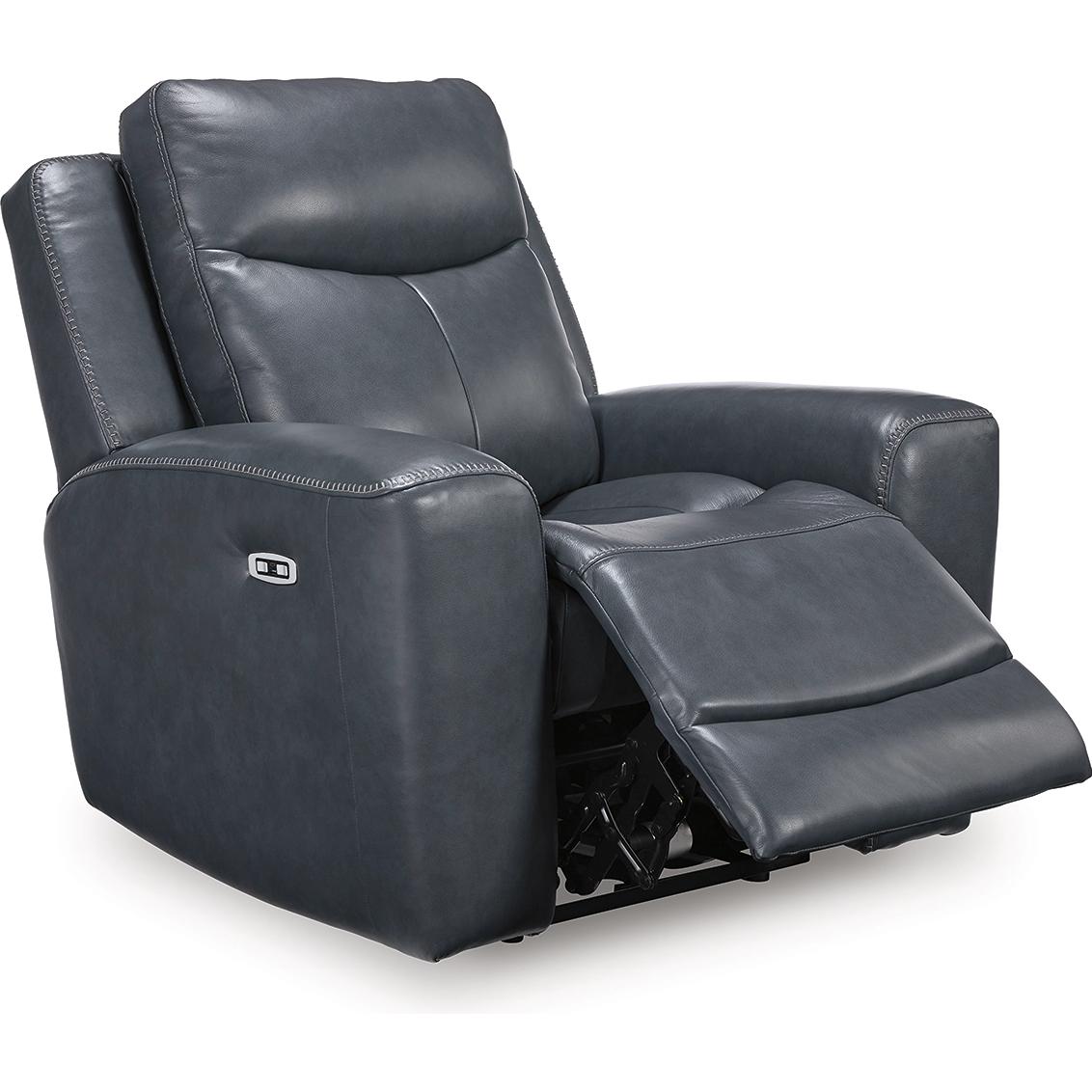 Signature Design by Ashley Next Move Power Leather Match Recliner PCU1210013 IMAGE 2