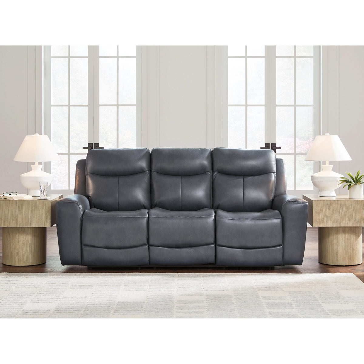 Signature Design by Ashley Next Move Power Reclining Leather Match Sofa PCU1210015 IMAGE 4