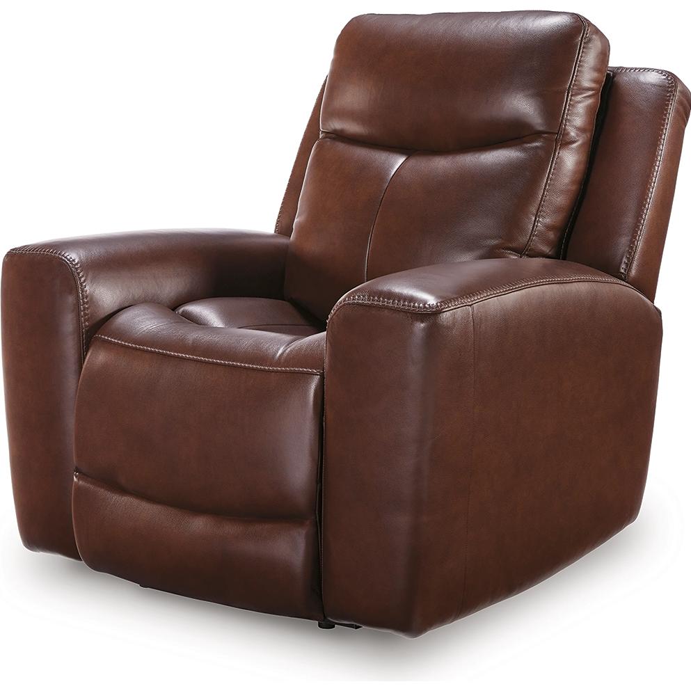 Signature Design by Ashley Next Move Power Leather Match Recliner PCU1210213 IMAGE 4