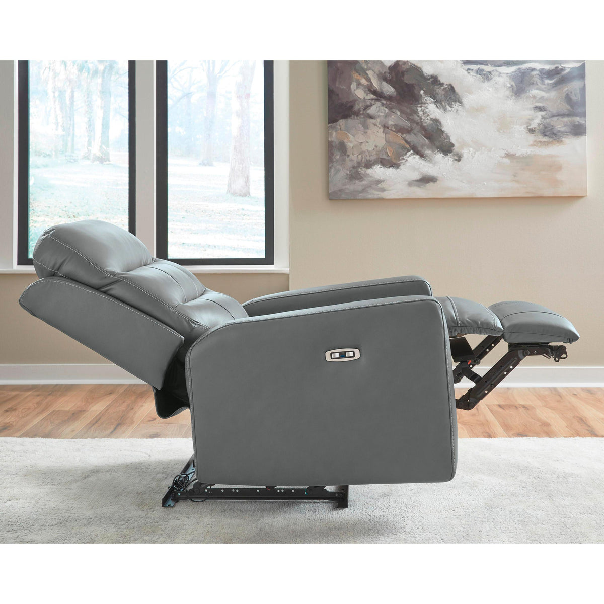 Signature Design by Ashley Pennacle Pier Power Leather Match Recliner PCU1350113 IMAGE 7