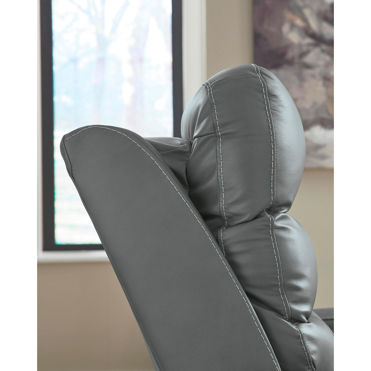Signature Design by Ashley Pennacle Pier Power Leather Match Recliner PCU1350113 IMAGE 8