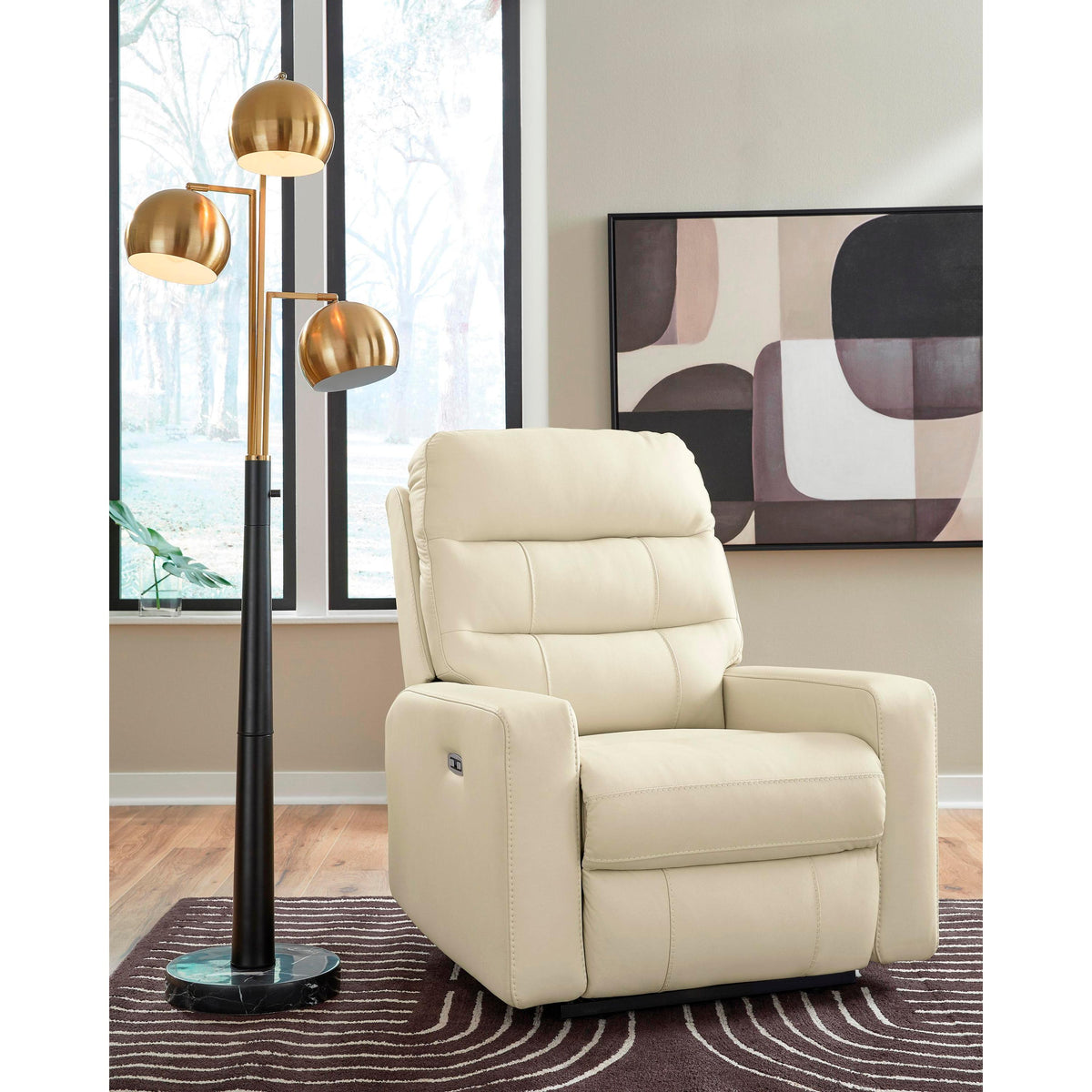 Signature Design by Ashley Pennacle Pier Power Leather Match Recliner PCU1350213 IMAGE 5
