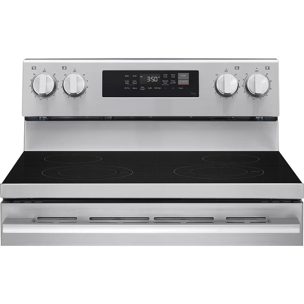 LG 30-inch 6.3 cu ft. Electric Range with Probake Convection and EasyClean® LREN6321YE IMAGE 4
