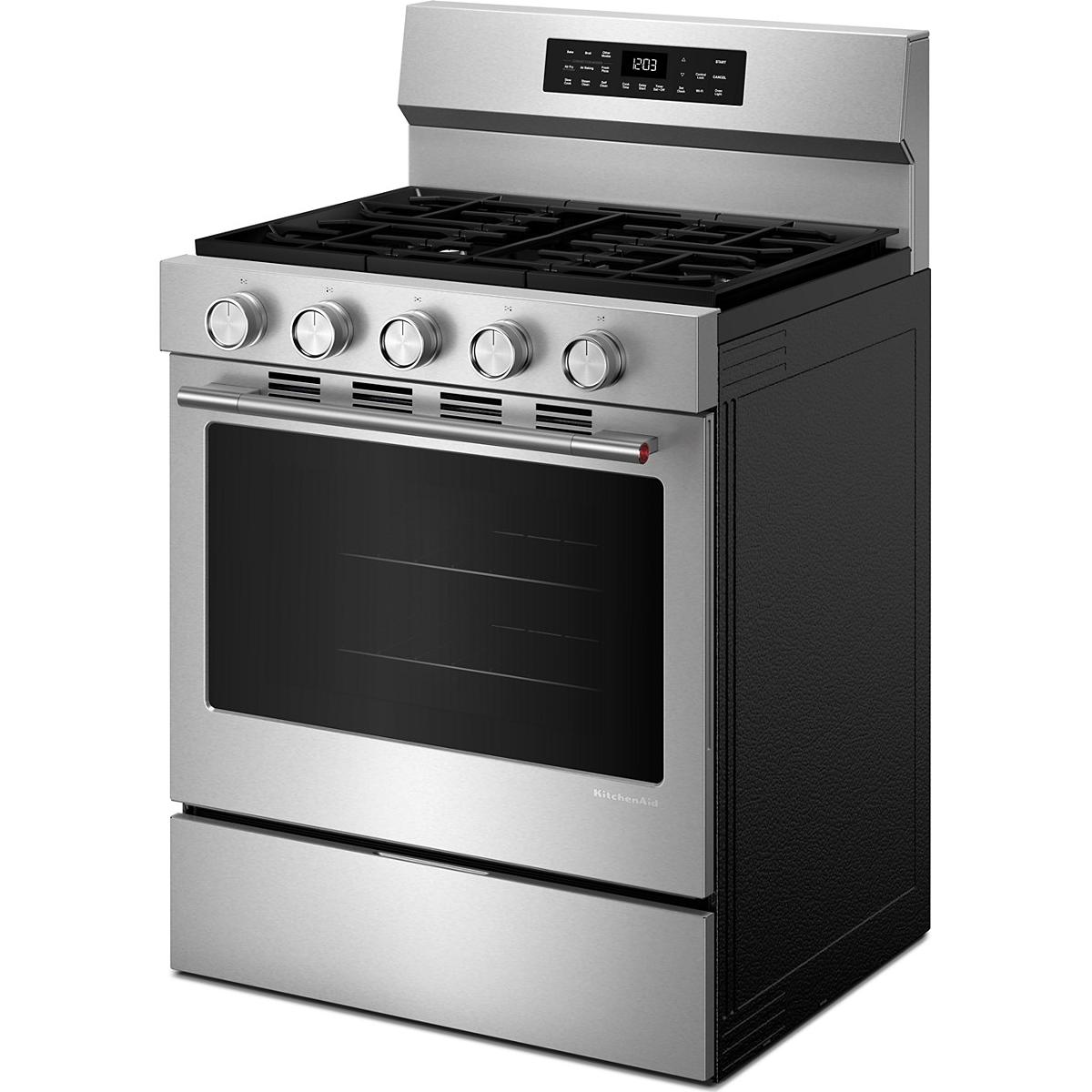 KitchenAid 30-inch Freestanding Gas Range with Convection Technology KFGS330TPS IMAGE 5