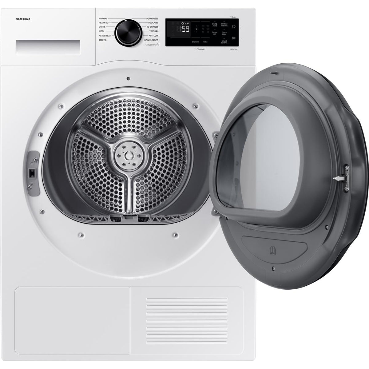 Samsung 5000 Series Compact Electric Dryer with Heat Pump Drying DV25FG50B0BE/AC IMAGE 2