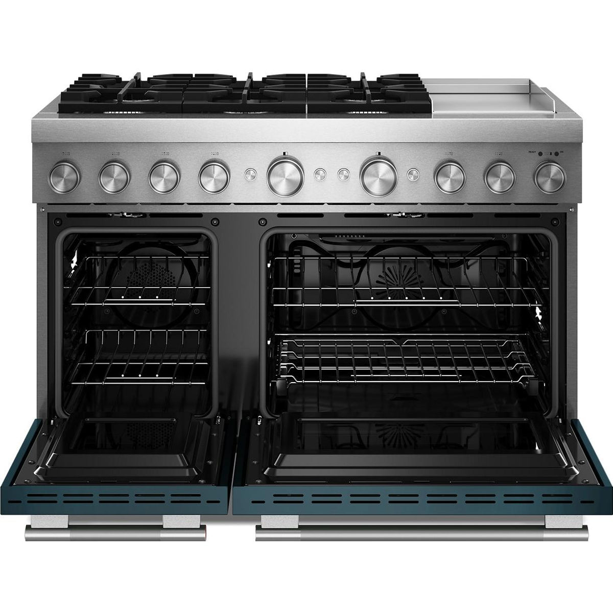 KitchenAid 48-inch Freestanding Commercial-Style Dual-Fuel Range with Griddle KFDD948SAG IMAGE 2