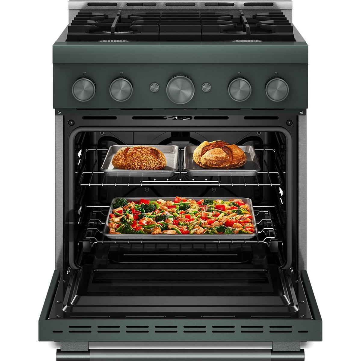 KitchenAid 30-inch Slide-in Gas Range with 4 Burners KFGS930SJP IMAGE 2