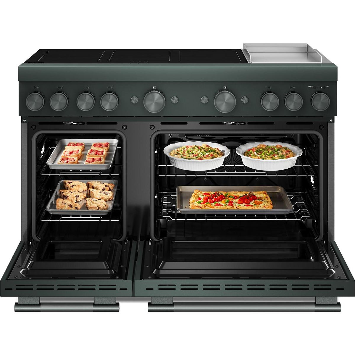KitchenAid 48-inch Freestanding Induction Range with 6 Elements and Griddle KFID948SJP IMAGE 2