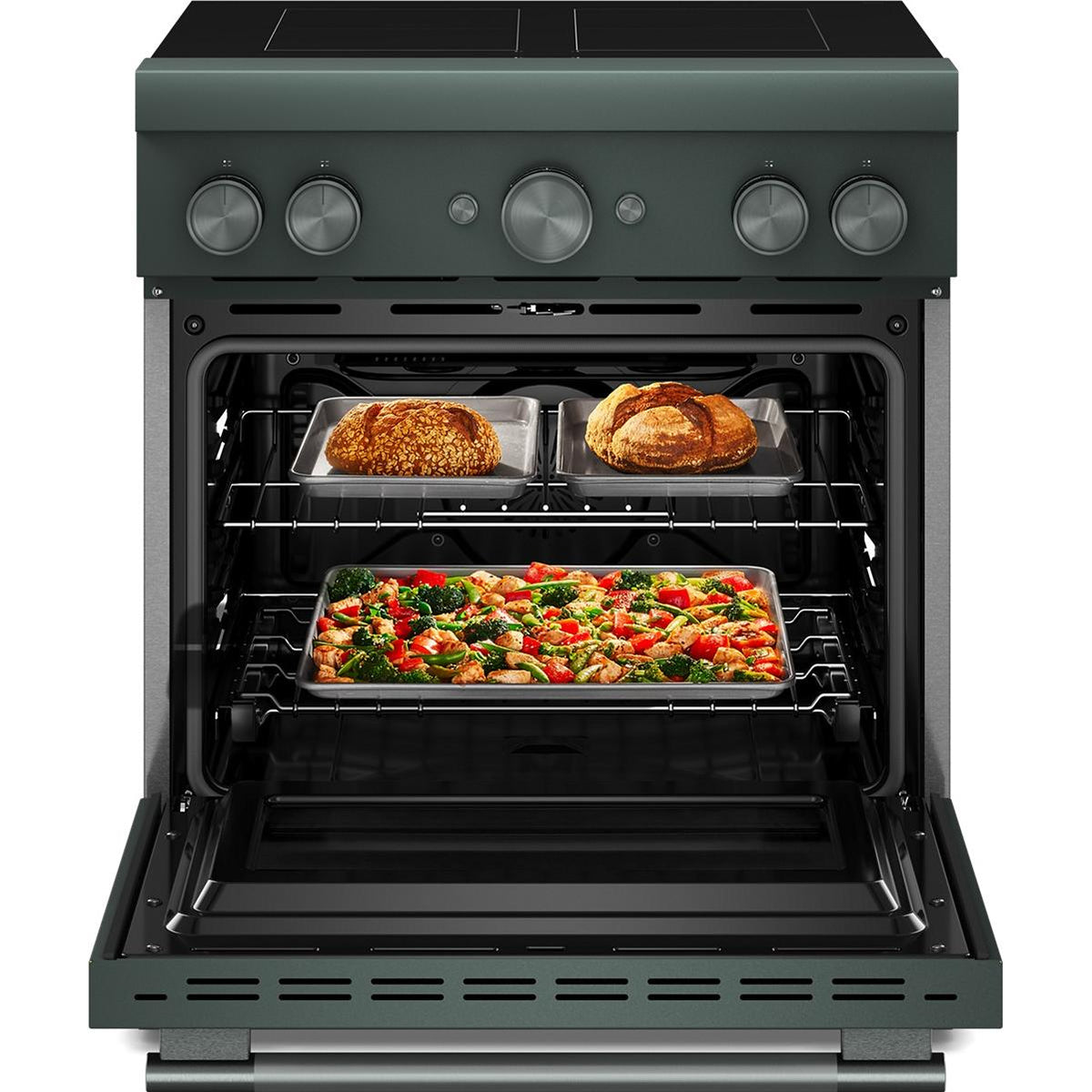 KitchenAid 30-inch Freestanding Induction Range with 4 Elements KFIS930SJP IMAGE 2