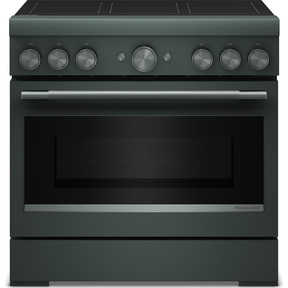 KitchenAid 36-inch Freestanding Induction Range with 6 Elements KFIS936SJP IMAGE 1