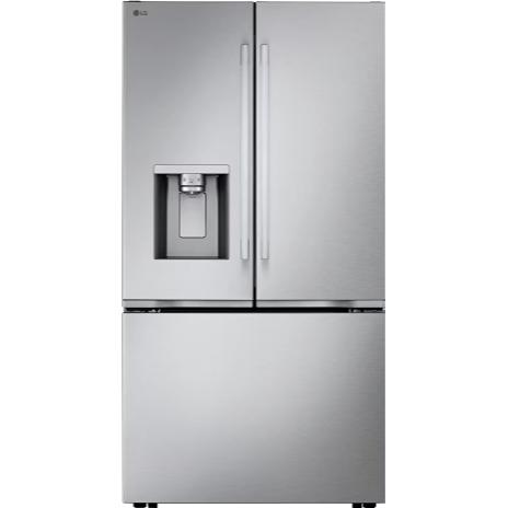 LG 24-inch, 23.7 cu. ft. Counter-Depth MAX™ French 3-Door Refrigerator with Zero Clearance™ LF24Z6330S IMAGE 1
