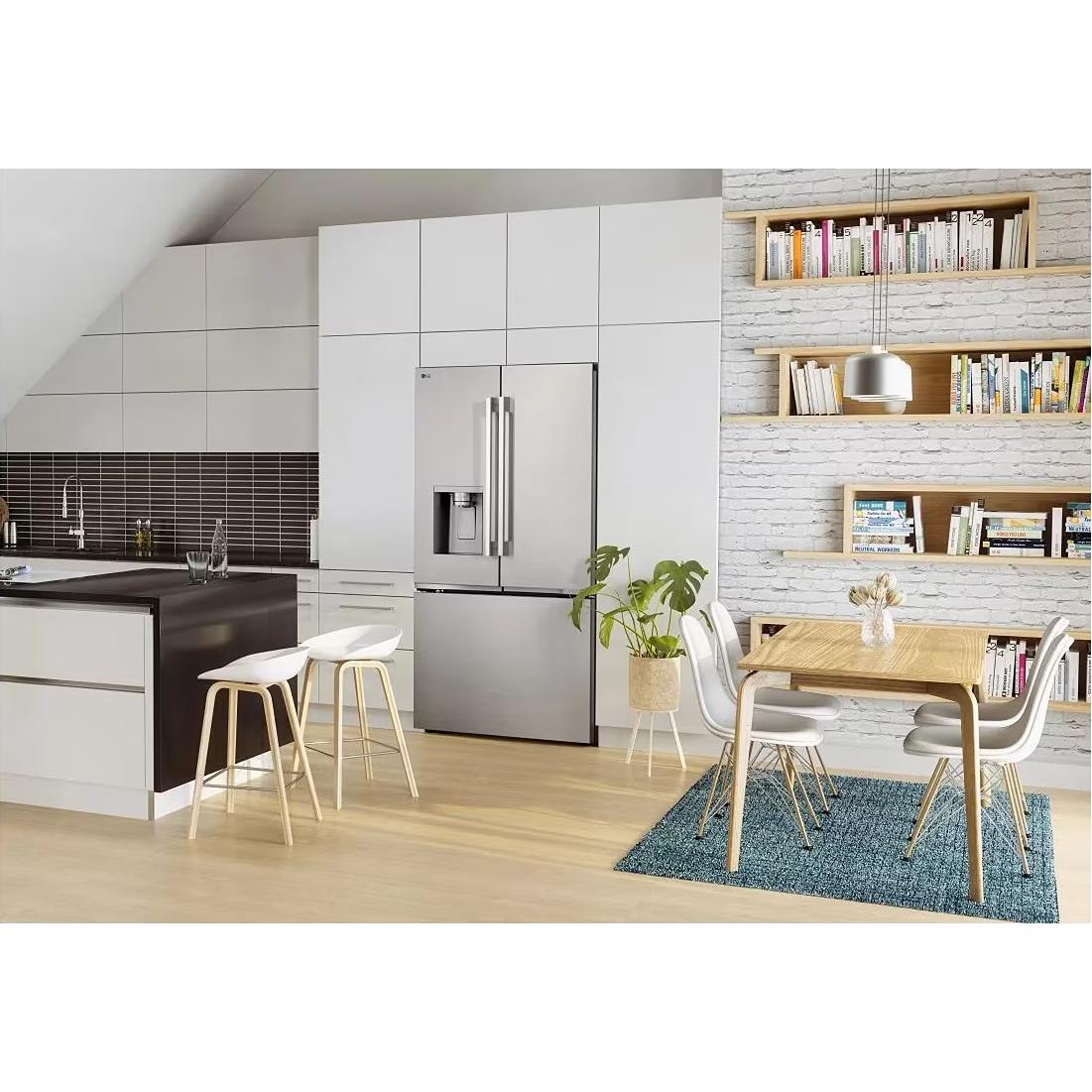 LG 24-inch, 23.7 cu. ft. Counter-Depth MAX™ French 3-Door Refrigerator with Zero Clearance™ LF24Z6330S IMAGE 11