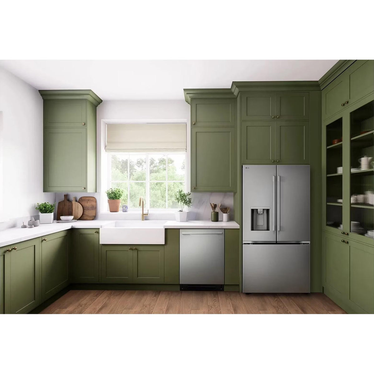 LG 24-inch, 23.7 cu. ft. Counter-Depth MAX™ French 3-Door Refrigerator with Zero Clearance™ LF24Z6330S IMAGE 13