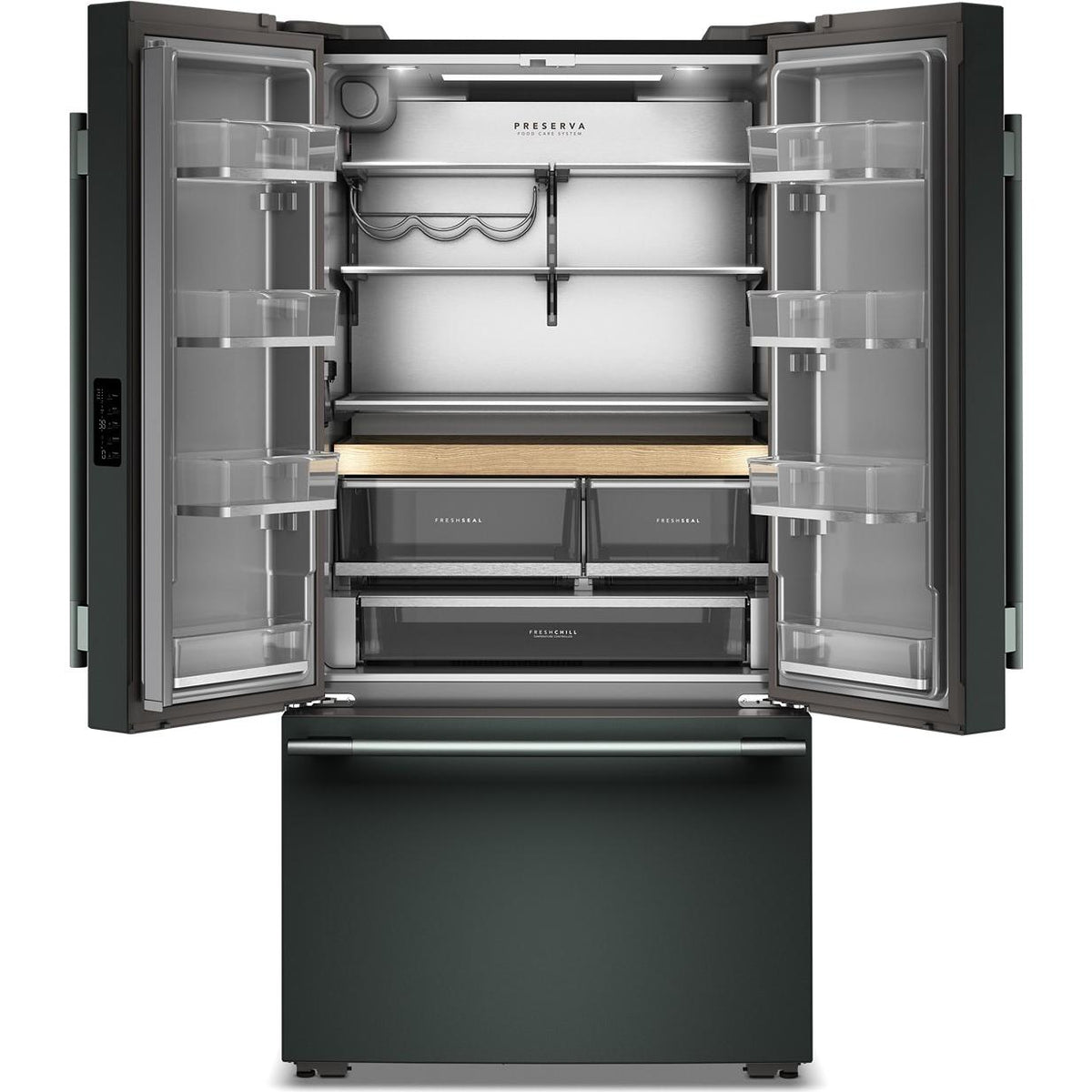 KitchenAid 36-inch, 24.8 cu. ft. Counter-Depth French 3-Door Refrigerator with Internal Water Dispenser KRFC336SJP IMAGE 2