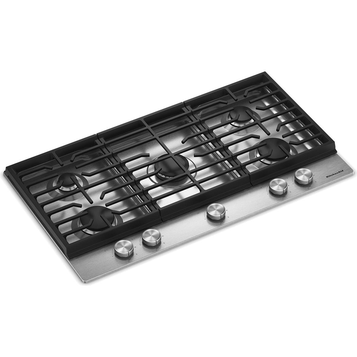 KitchenAid 36-inch Built-in Gas Cooktop with 5 Burners KCGK336SSS IMAGE 2