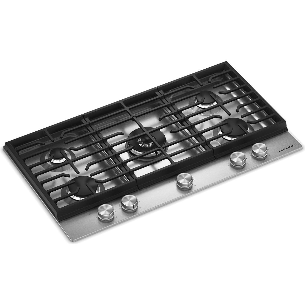 KitchenAid 36-inch Built-in Gas Cooktop with 5 Burners KCGK536SSS IMAGE 2