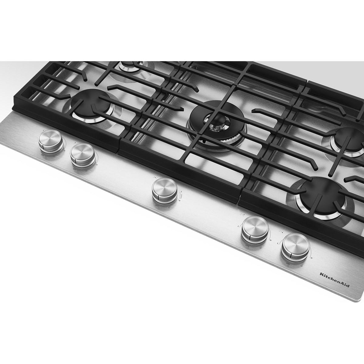 KitchenAid 36-inch Built-in Gas Cooktop with 5 Burners KCGK536SSS IMAGE 3