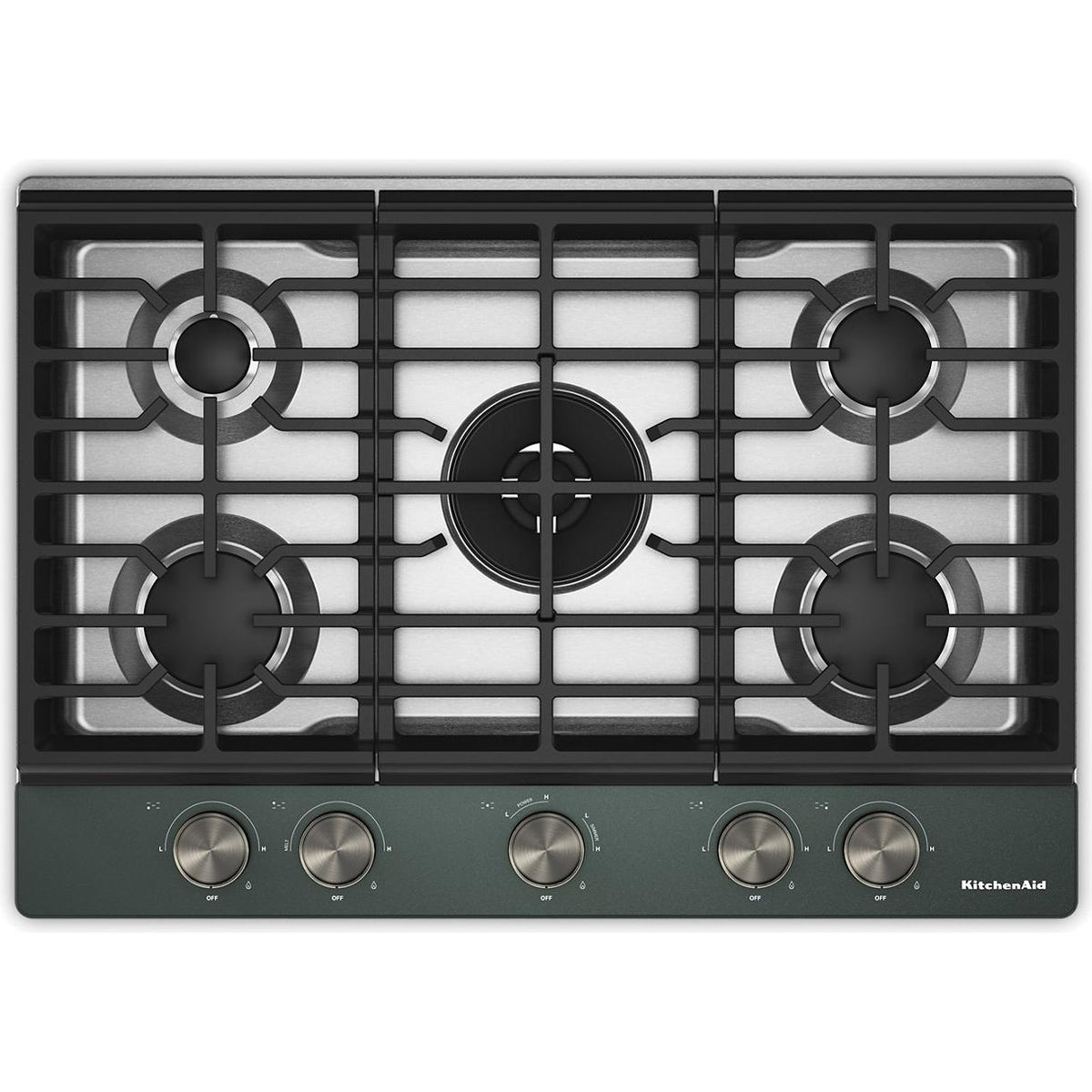 KitchenAid 30-inch Built-in Gas Cooktop with 5 Burners KCGK730SJP IMAGE 1