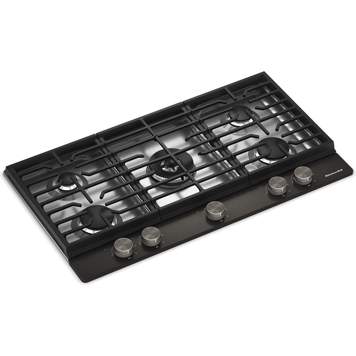 KitchenAid 36-inch Built-in Gas Cooktop with 5 Burners KCGK736SBE IMAGE 2