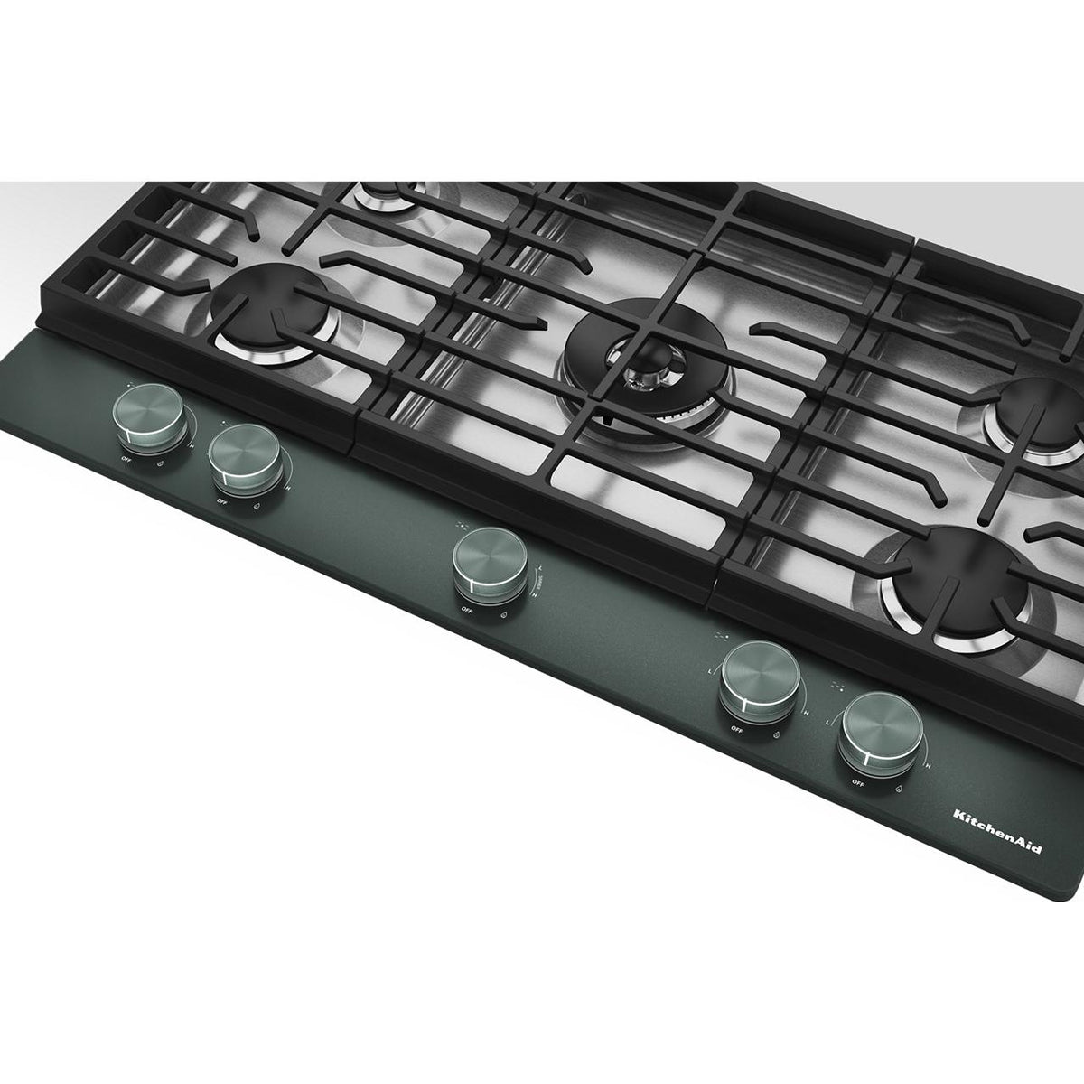 KitchenAid 36-inch Built-in Gas Cooktop with 5 Burners KCGK736SJP IMAGE 3