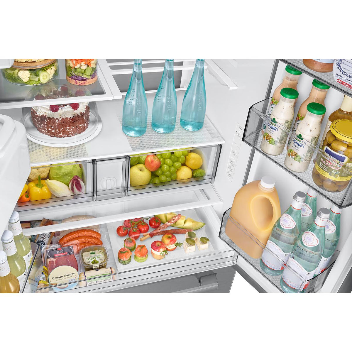 Samsung French 3-Door Refrigerator with Water and Ice Dispensing System RF70H25HERAA IMAGE 8