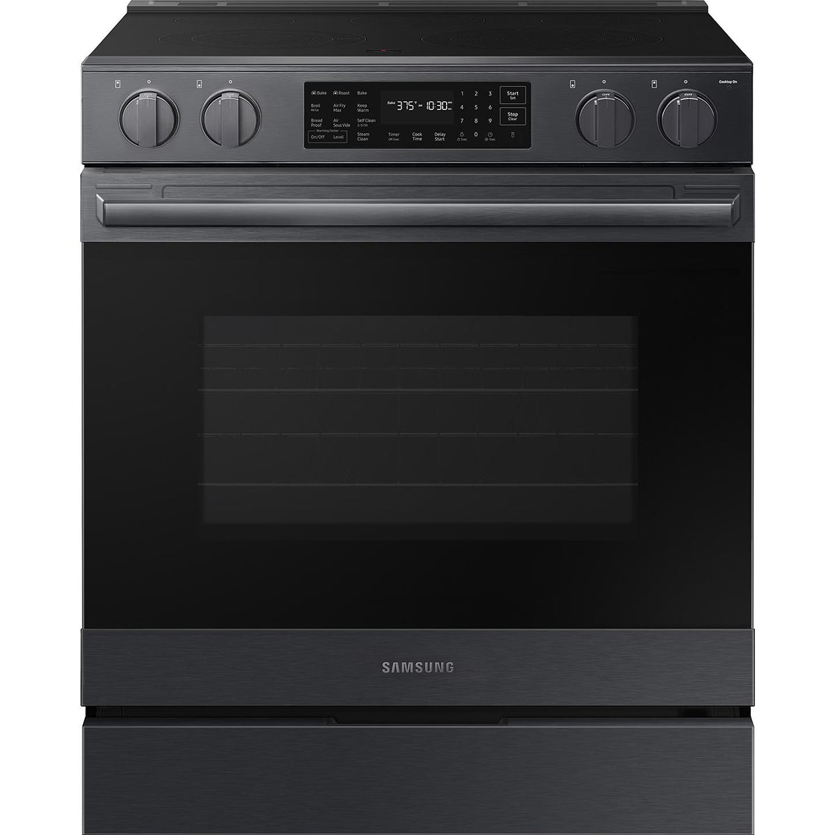 Samsung 30-inch Slide-in Electric Range with Wi-Fi NSE80H63SEAC IMAGE 1