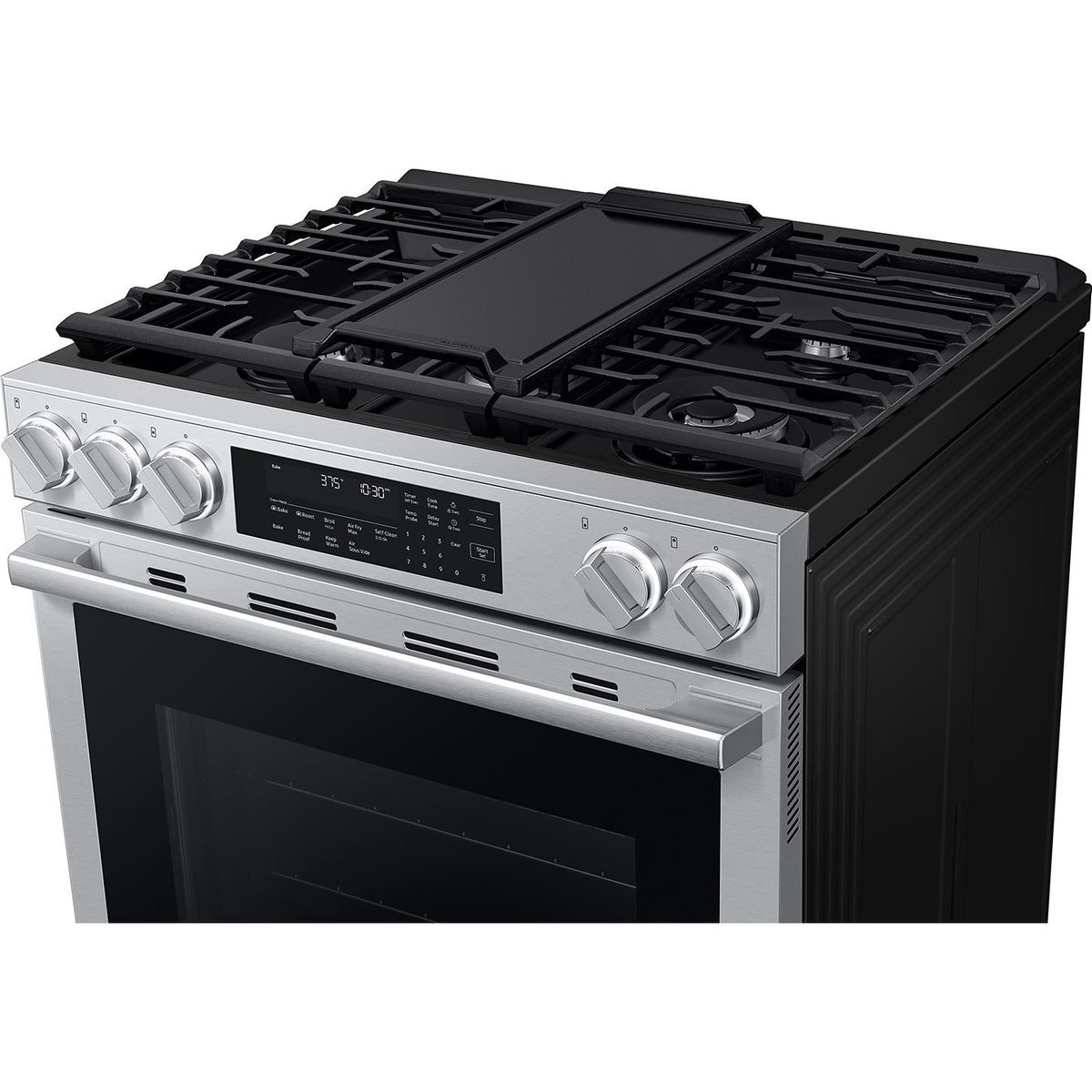 Samsung 30-inch Slide-in Gas Range with Wi-Fi NSG90H60SRAA IMAGE 3