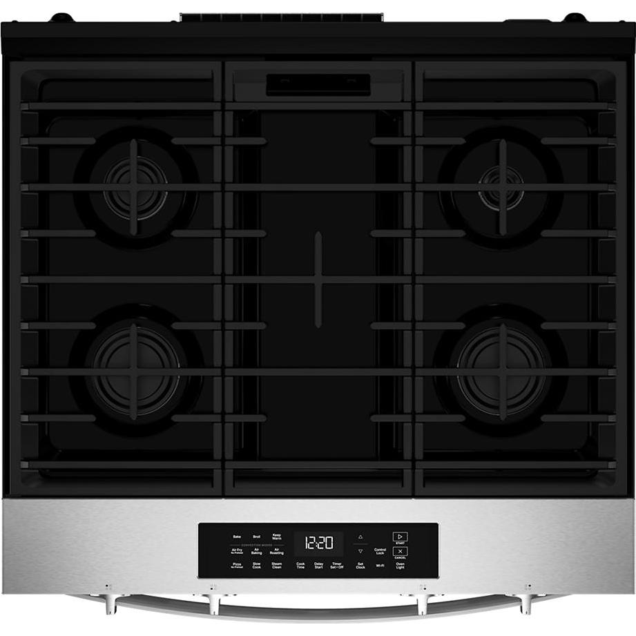 Whirlpool 30-inch Slide-in Gas Range with Air Cooking Technology WSGS4530TZ IMAGE 3