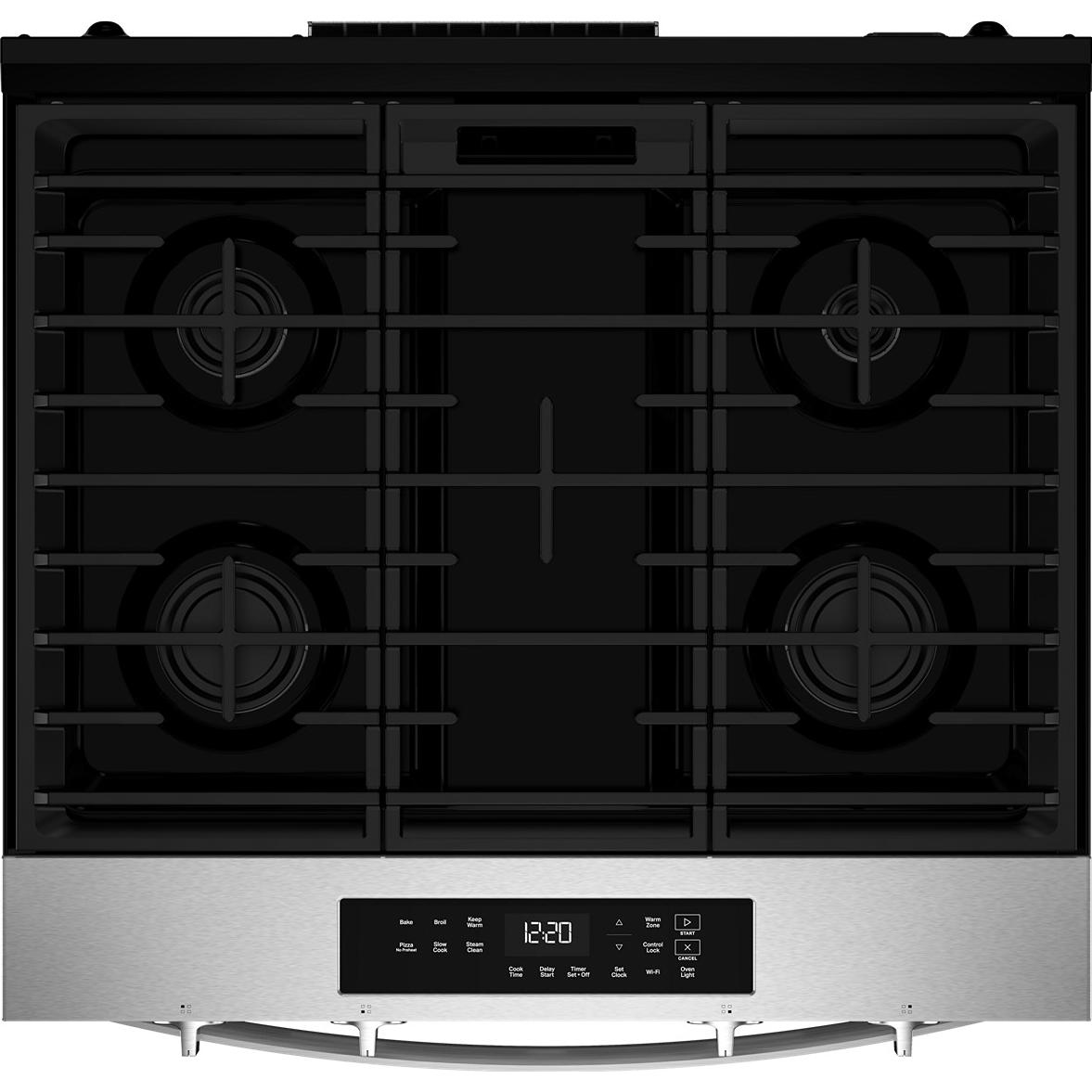 Whirlpool 30-inch Slide-in Gas Range with Wi-Fi WSGS3330TS IMAGE 3