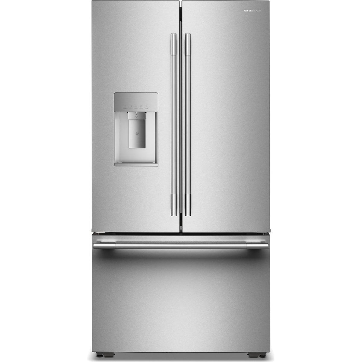KitchenAid 36-inch, 23.9 cu. ft. Counter-Depth French 3-Door Refrigerator with Wi-Fi KRFC736SPS IMAGE 1