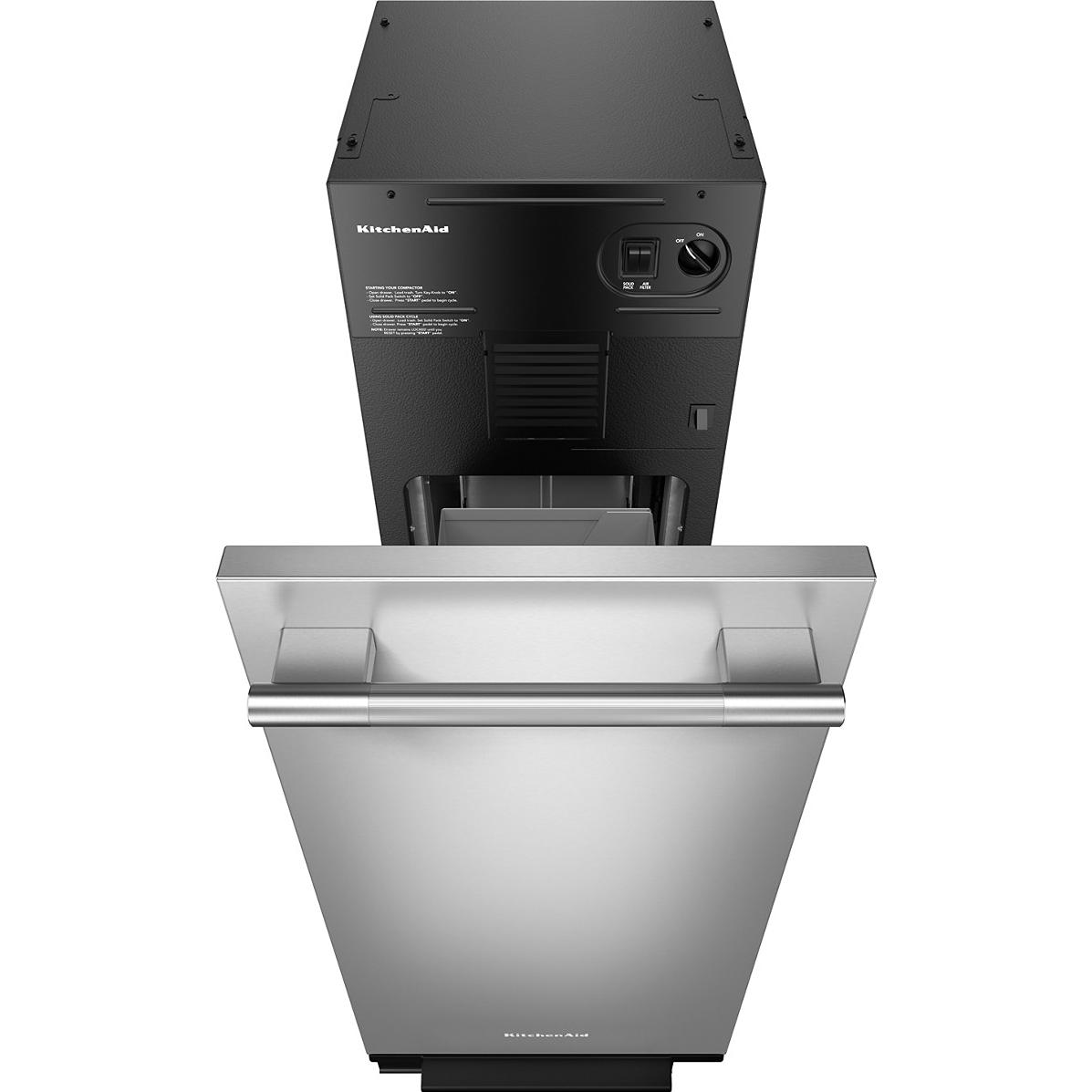 KitchenAid Built-in Trash Compactor with Built-In Odor Management System KTTP515TSS IMAGE 2