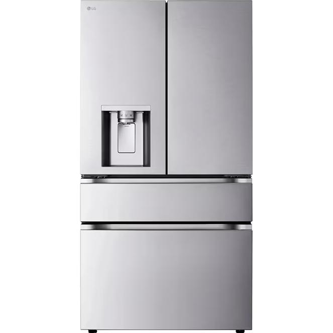 LG 29 cu. ft. MAX™ 4-Door French Door Refrigerator with Mini Craft Ice™ and Full-Convert Drawer™ LF29S9730S IMAGE 1