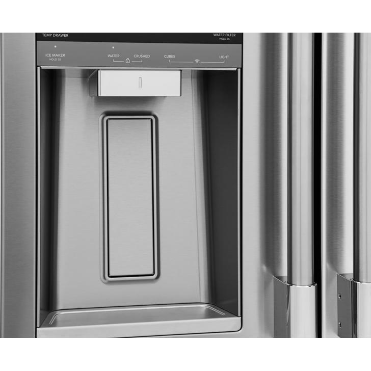 Frigidaire Professional 36-inch, 21 cu. ft. Counter-Depth French 4-Door Refrigerator with Custom-Flex® Temperature Drawer PRMC2290BF IMAGE 8