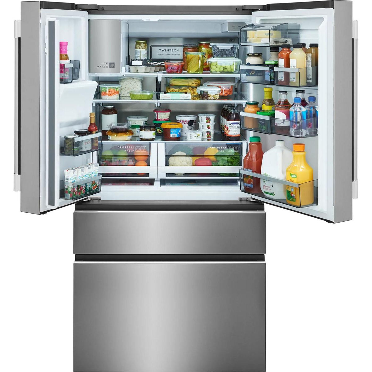 Frigidaire Professional 36-inch, 26.3 cu. ft. Freestanding French 4-Door Refrigerator with Custom-Flex® Temperature Drawer PRMS2790BF IMAGE 2