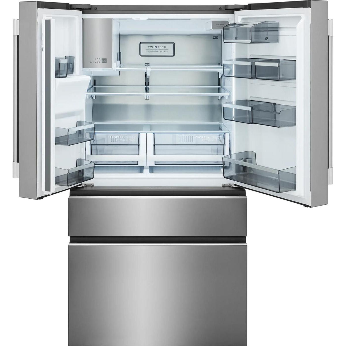 Frigidaire Professional 36-inch, 26.3 cu. ft. Freestanding French 4-Door Refrigerator with Custom-Flex® Temperature Drawer PRMS2790BF IMAGE 3