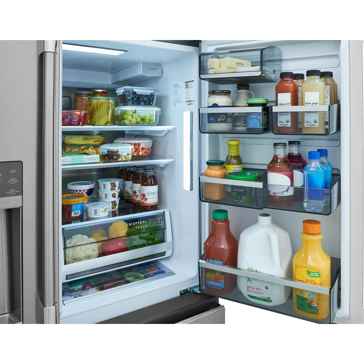 Frigidaire Professional 36-inch, 26.3 cu. ft. Freestanding French 4-Door Refrigerator with Custom-Flex® Temperature Drawer PRMS2790BF IMAGE 5
