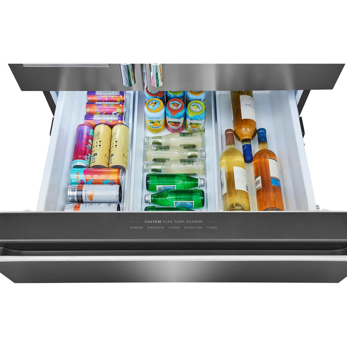 Frigidaire Professional 36-inch, 26.3 cu. ft. Freestanding French 4-Door Refrigerator with Custom-Flex® Temperature Drawer PRMS2790BF IMAGE 6