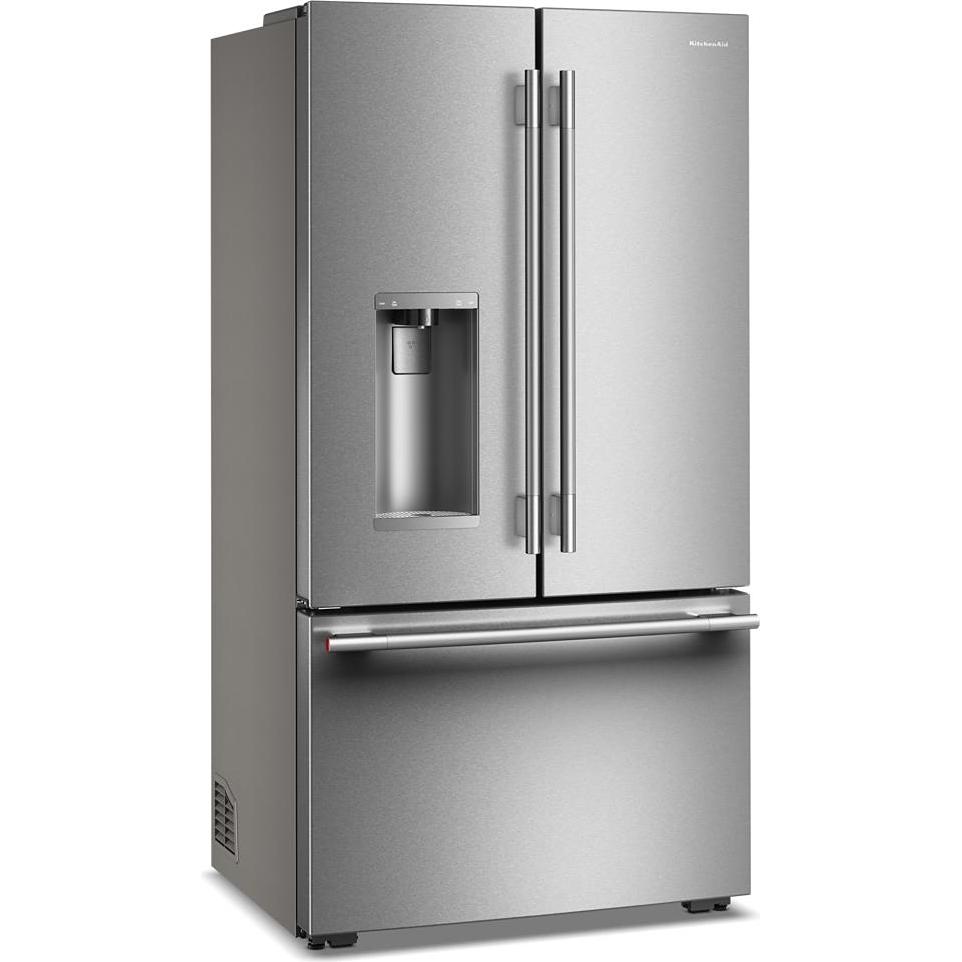 KitchenAid 36-inch, 23.1 cu. ft. Counter-Depth French 3-Door Refrigerator with External Water and Ice Dispensing System KRFC536SPS IMAGE 4