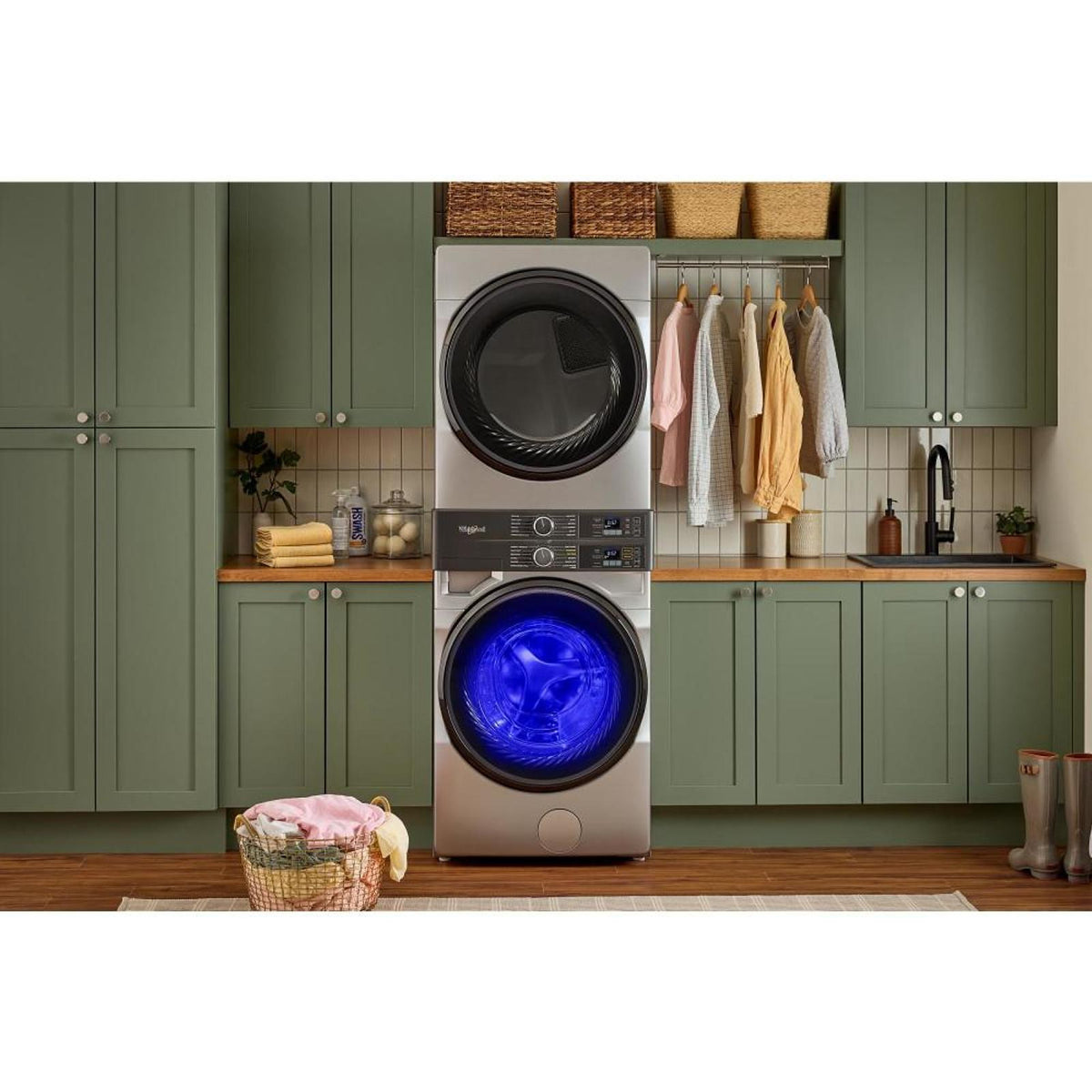 Whirlpool Stacked Washer/Dryer Gas Laundry Center WGF5727TR IMAGE 6
