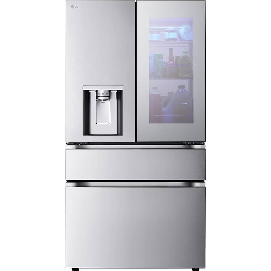 LG 36-inch, 29 cu. ft. French 4-Door Refrigerator with Mirror InstaView® MyColor® and Mini Craft Ice® LF29S9775S IMAGE 1