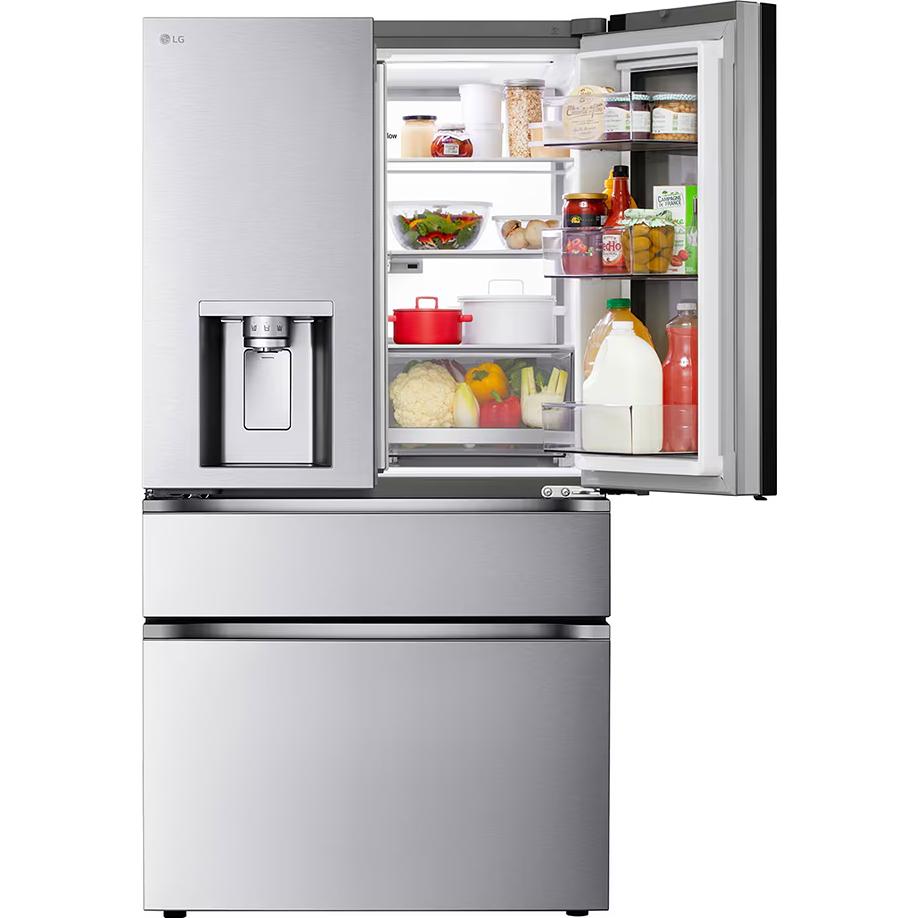 LG 36-inch, 29 cu. ft. French 4-Door Refrigerator with Mirror InstaView® MyColor® and Mini Craft Ice® LF29S9775S IMAGE 2