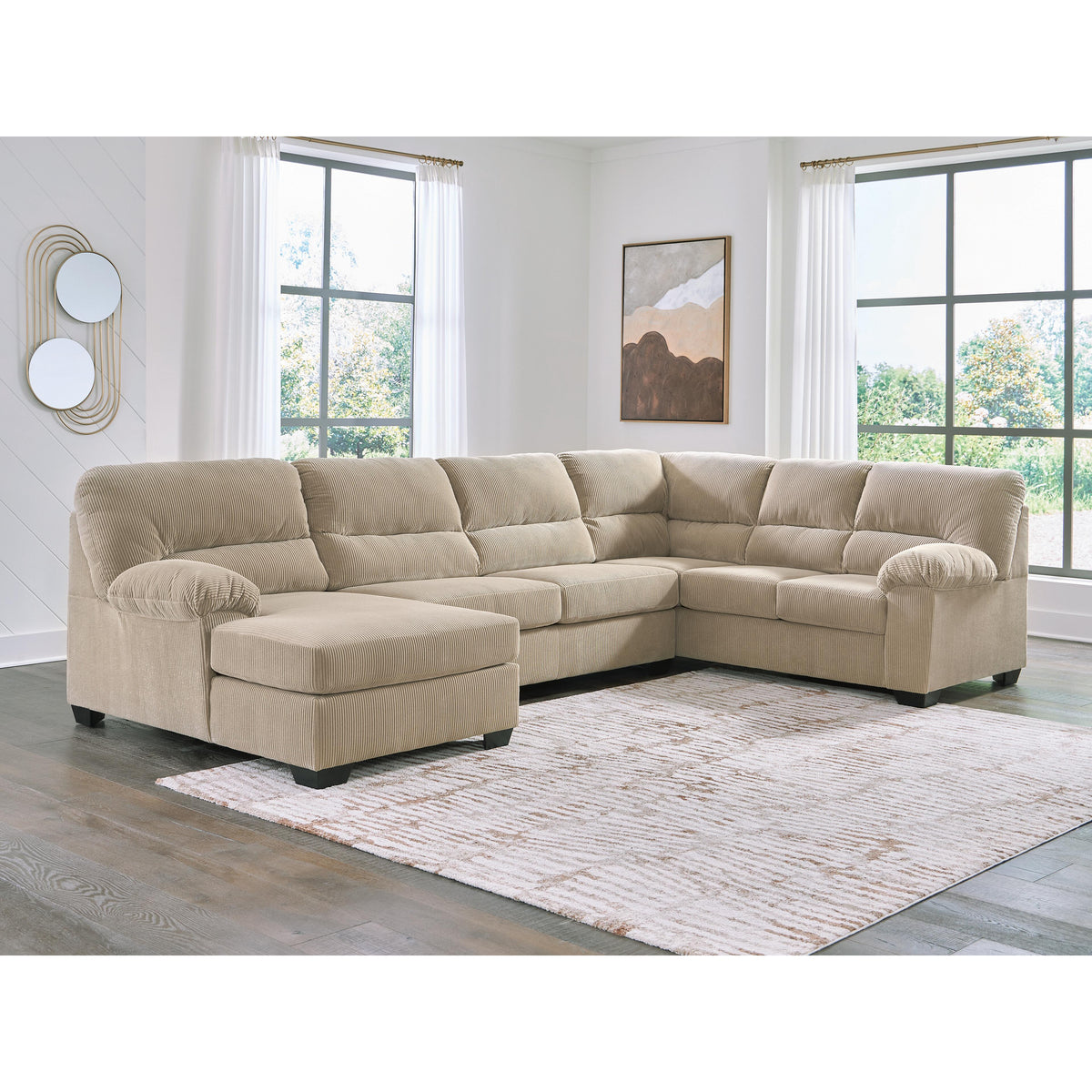 Signature Design by Ashley SimpleJoy 24203S1 3 pc Sectional with Chaise IMAGE 2