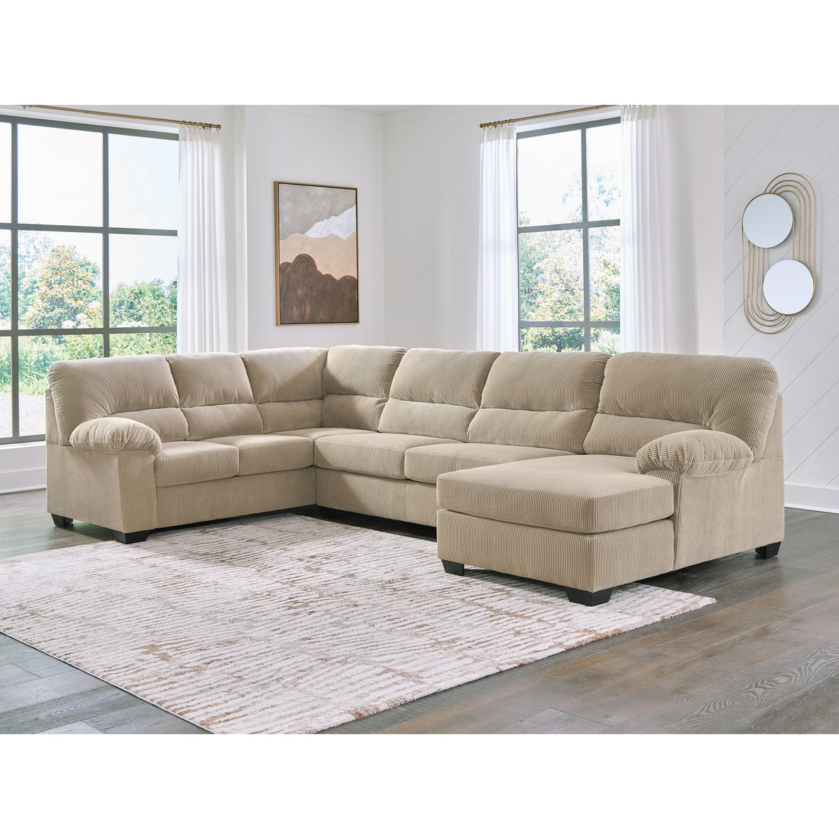 Signature Design by Ashley SimpleJoy 24203S2 3 pc Sectional with Chaise IMAGE 2