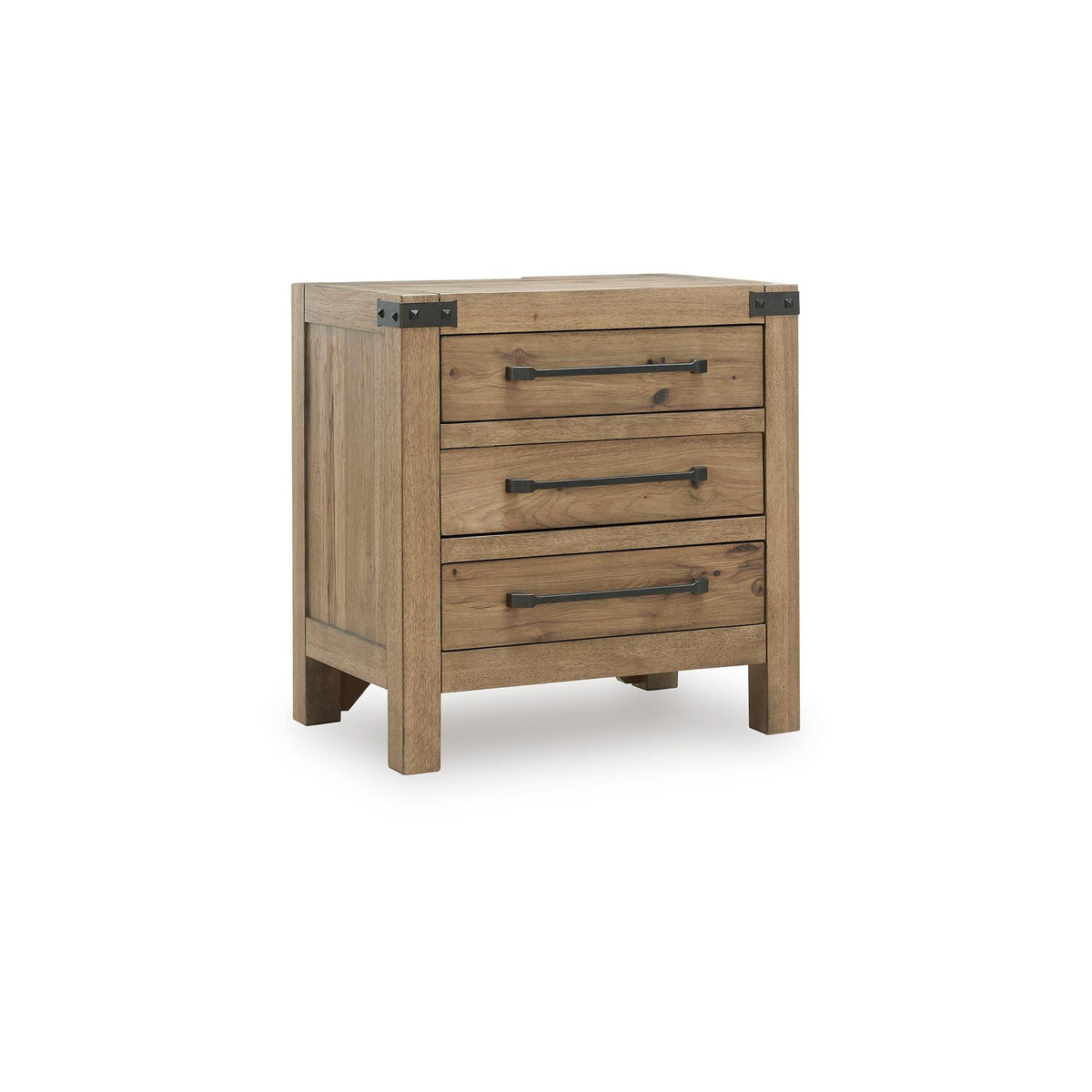Benchcraft Ridgester B858-93 Three Drawer Night Stand IMAGE 1