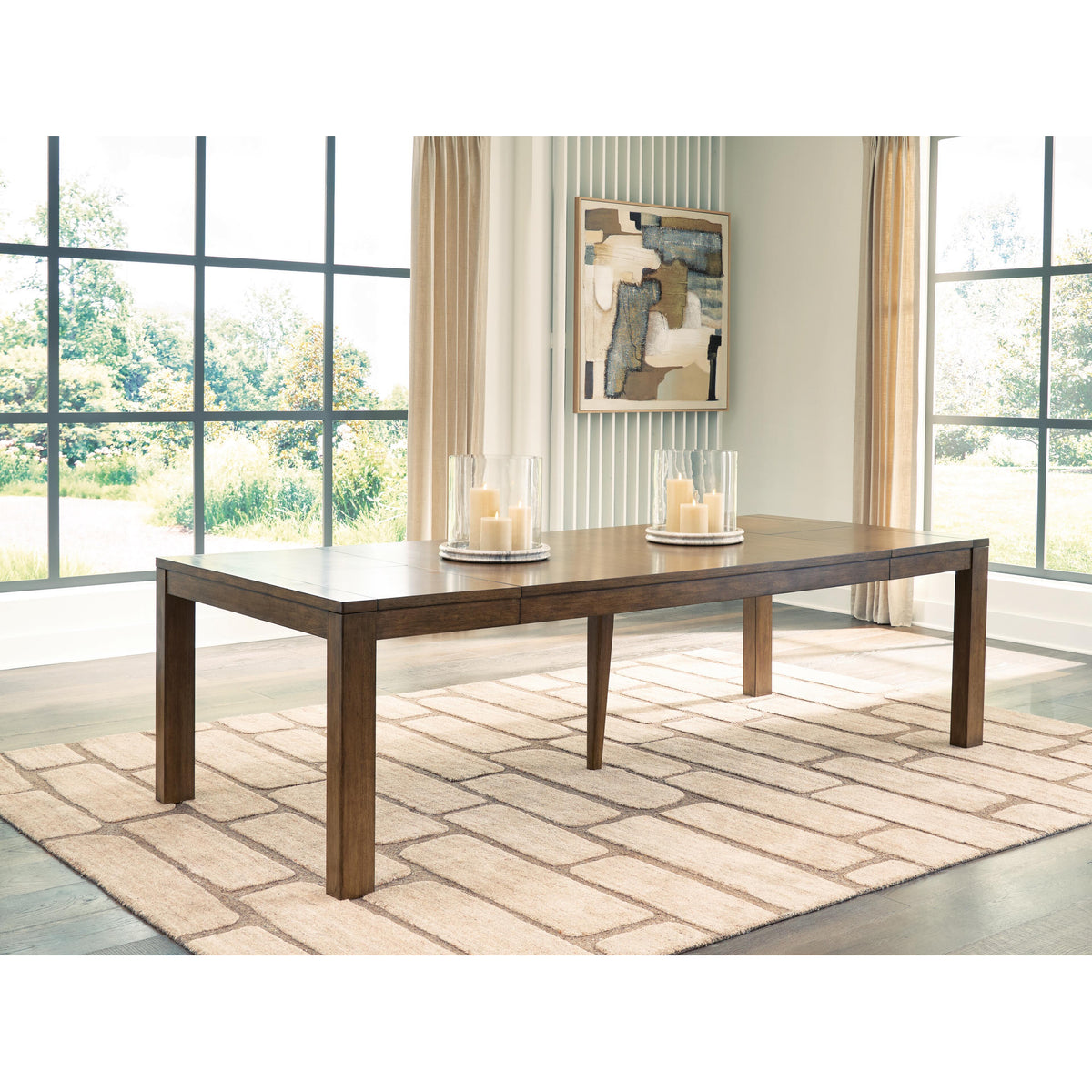 Benchcraft Marxmore D863-35 Rectangular Butterfly Extension Table IMAGE 3