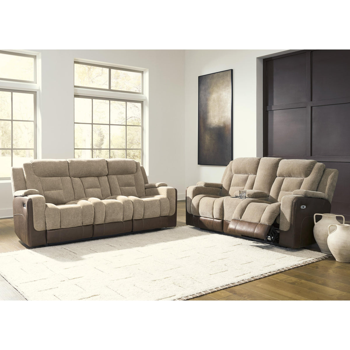 Signature Design by Ashley Mixed Motion PC8350415 Power Reclining Sofa with Adjustable Headrest IMAGE 10